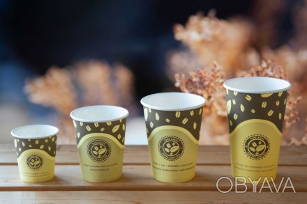 Бумажные стаканы от производителя. Логотип на бумажном стакане. Цена.