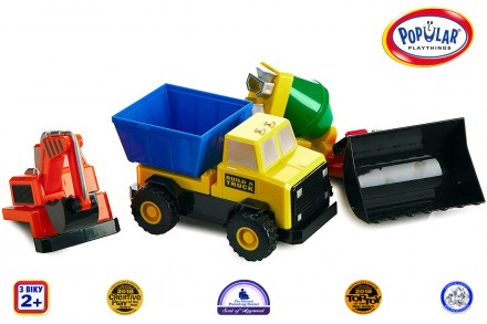 Детский конструктор Popular Playthings машинка (бетономешалка, грузовик, бульдоз. Харків. фото 1 Детский конструктор Popular Playthings машинка (бетономешалка, грузовик, бульдоз. Харків. фото 1