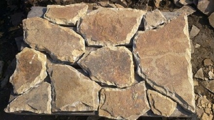 Камень природный песчаник Луганских месторождений - толщина камня любая под зака. . фото 4