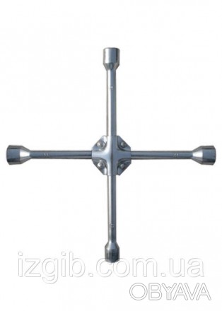 Ключ крестообразный баллонный, 17x19x21мм,квадрат 1/2, усиленный, толщина 16 мм . . фото 1