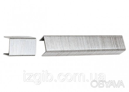 Скобы 14 мм, для мебельного степлера, тип 53, 1000 шт Sparta 41615, Прямоугольны. . фото 1