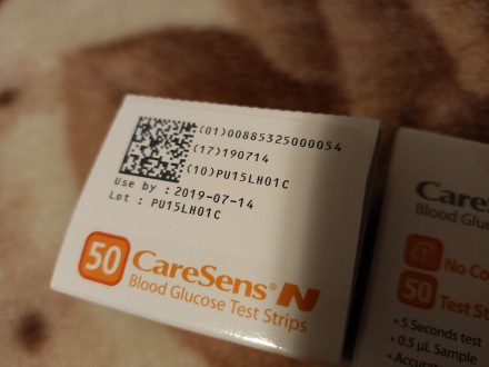 Тест-смужки для корейського глюкометра CareSens N. Ціна низька через те, що вони. . фото 3
