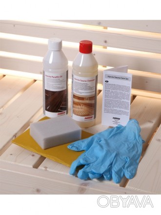 Комплект Harvia Sauna Care Set предназначен для ухода за деревянными поверхностя. . фото 1
