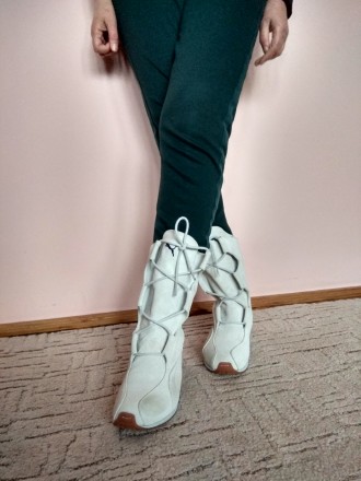 Фирменные замшевые ботинки кроссовки Puma mahanuala оригинал. Удобные комфортные. . фото 5
