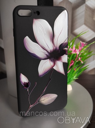 Силиконовый чехол для iPhone 7 plus черный с цветком
Новый!
Модель: iPhone 7 plu. . фото 1