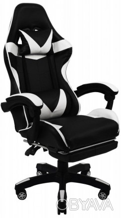 Игровое геймерское кресло Bonro B-810 белое с подставкой для ног
 
Кресло игрово. . фото 1