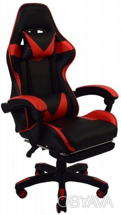 Игровое геймерское кресло Bonro B-810 красное с подставкой для ног
Кресло игрово. . фото 1