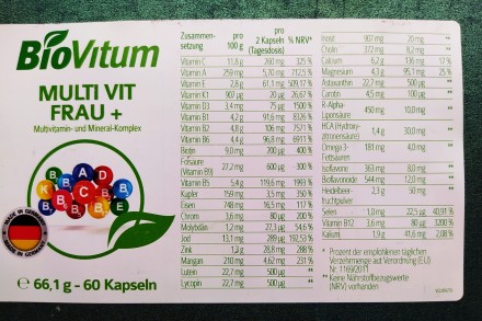 Женский комплекс витаминов и минералов Премиум класса из Германии.
Multi Vit Fr. . фото 6