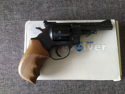 Револьвер под патрон Флобера Weihrauch Arminius HW4 4'' с деревянной р. . фото 3