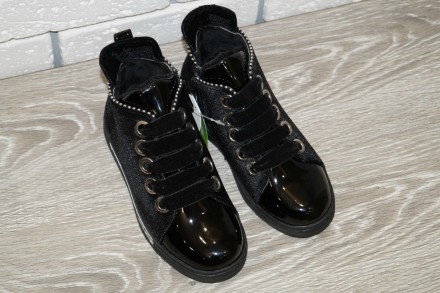 Нарядные демисезонные ботинки чёрного цвета.
Комфортная и универсальная модель,. . фото 4