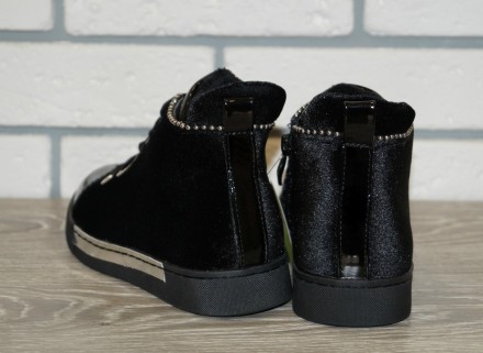 Нарядные демисезонные ботинки чёрного цвета.
Комфортная и универсальная модель,. . фото 7