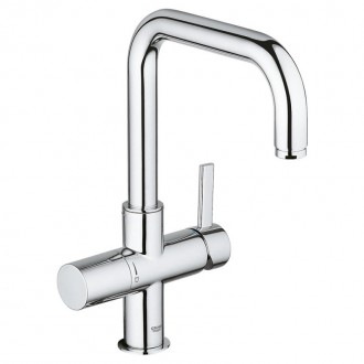 Смеситель для кухни с фильтром Grohe Blue 31303000 изготовлен из латуни. Благода. . фото 2