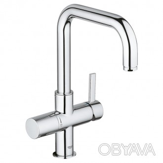 Смеситель для кухни с фильтром Grohe Blue 31303000 изготовлен из латуни. Благода. . фото 1