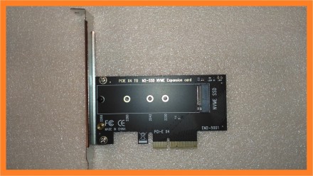 Переходник из PCI-E в M.2 (NVMe) ключ М. Подходит для любой длины SSD диска. Обр. . фото 2