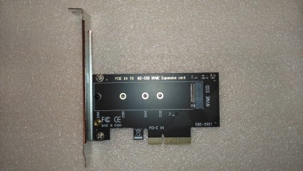 Переходник из PCI-E в M.2 (NVMe) ключ М. Подходит для любой длины SSD диска. Обр. . фото 3