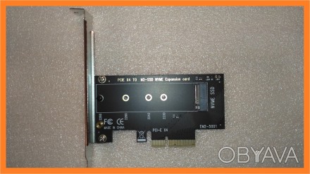 Переходник из PCI-E в M.2 (NVMe) ключ М. Подходит для любой длины SSD диска. Обр. . фото 1