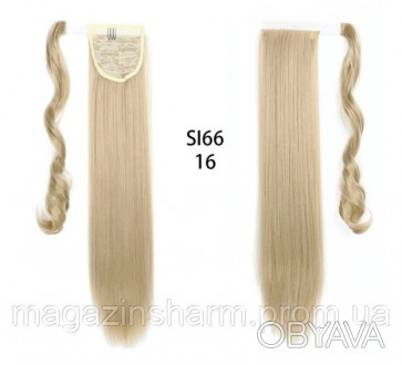 
	Длинный светлый шиньон прямые волосы - пшеничный, выглядят как настоящие шикар. . фото 1
