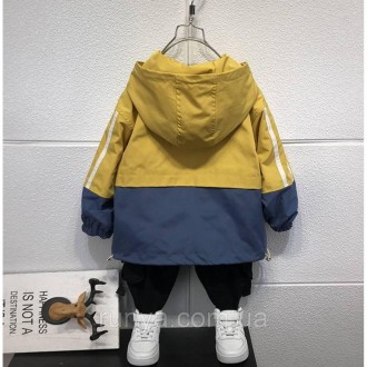 Куртка ветровка детская для мальчика. Ткань: верх плащевка, подклад нейлон. Ветр. . фото 3