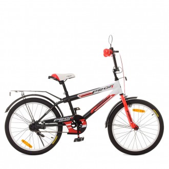 Детский велосипед колеса 20 дюймов SY2055 Inspirer черно-бело-красный
Велосипед . . фото 3