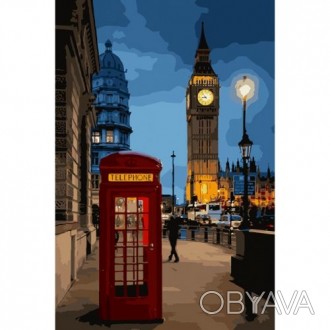 Картина по номерам "Вечерний Лондон 2". Для того, чтобы нарисовать картину, необ. . фото 1