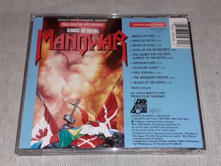 Продам Фирменный СД Manowar - Kings Of Metal
Label:Atlantic – 7567-81930-2
CD,. . фото 3