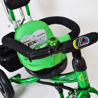 Трехколесный Детский Велосипед с Родительской Ручкой Lex-007 (10/8 AIR wheels) G. . фото 6