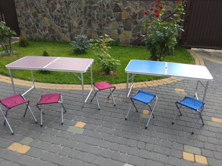 Новий стіл для пікніка + 4 кріселка.
Каркас столу та опор – алюміній, мат. . фото 4