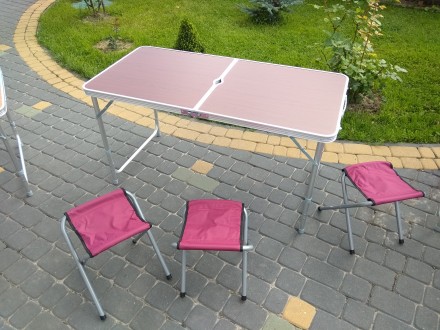Новий стіл для пікніка + 4 кріселка.
Каркас столу та опор – алюміній, мат. . фото 7