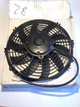 Вентилятор радиатора кондиционера осевой 11" дюймов 12В тянущий, 1600 м3/ч . . фото 4