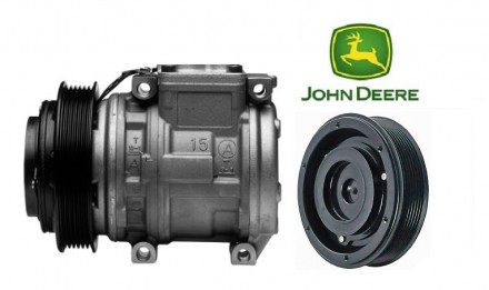 Компрессор кондиционера техники John Deere 10PA15CХарактеристика:OEM: AL176. . фото 2