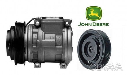 Компрессор кондиционера техники John Deere 10PA15CХарактеристика:OEM: AL176. . фото 1