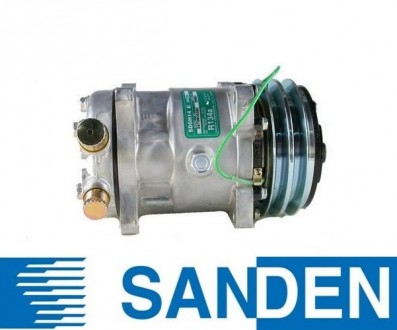 Шкив компрессора кондиционера Sanden SD7H15 132 мм. 2A Подшипник: 35x55x20Характ. . фото 4