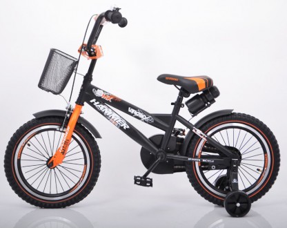 Детский Двухколесный Велосипед S600 HAMMER 16 Дюйм х 2,4 Черно-Оранжевый

Вело. . фото 5