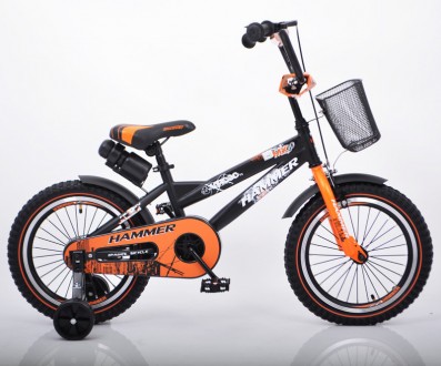 Детский Двухколесный Велосипед S600 HAMMER 16 Дюйм х 2,4 Черно-Оранжевый

Вело. . фото 4