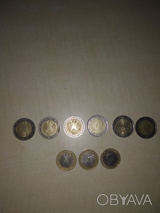 Продам монеты евро 1,2 евро. . фото 1