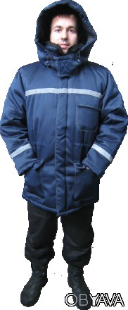 Куртка рабочая утепленная со светоотражающей лентой, спецодежда опт и розница