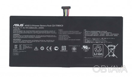 Аккумуляторная батарея для планшета Asus C12-TF810CD VivoTab TF810TG 7.4V Black . . фото 1