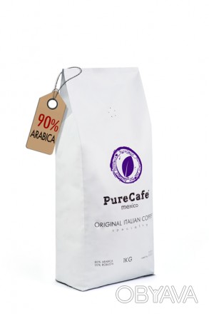 Кофе PureCafe Mexico, 90% Арабики, 10% Робусты, зерно, Италия, 1кг.

Кофе в зе. . фото 1