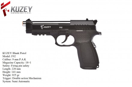  копия пистолета с мировой известностью Beretta 92.

Производители исполь. . фото 3