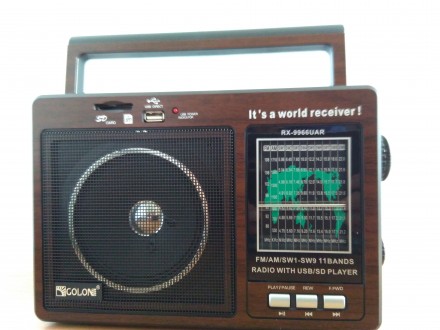 GOLON RX-9966  – волновой переносной радиоприёмник со встроенным аккумулят. . фото 6