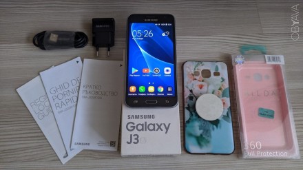 Продам вот такой полностью рабочий смартфон бренда Samsung Galaxy J3 Duos Black.. . фото 2