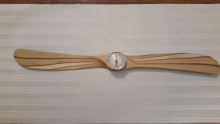 Часы, Термометр, Барометр встроенные в деревянный пропеллер для Вашего интерьера. . фото 5