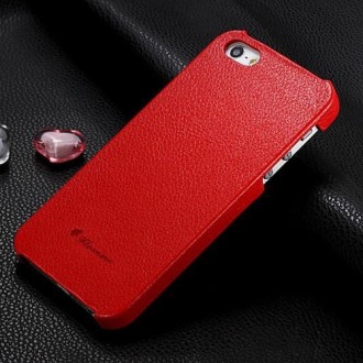 Накладка из эко-кожи Floveme Красная для iPhone 5&5s&5se. Київ. фото 1 Накладка из эко-кожи Floveme Красная для iPhone 5&5s&5se. Київ. фото 1