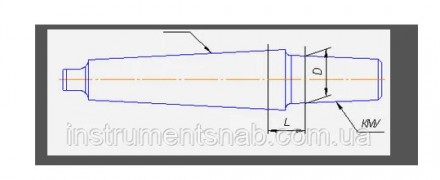 Оправка  (переходник) c конусом Морзе (КМ) для сверлильных патронов предназначен. . фото 3