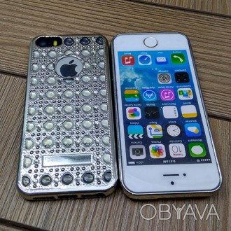 Силиконовый чехол Luxury Diamond Silver Серебро для iPhone 5/5s/5se
Код товара . . фото 1
