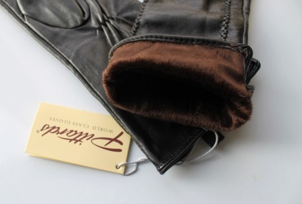 
 Женские теплые кожаные перчатки
Материал верха: лайковая натуральная кожа;
Мат. . фото 3