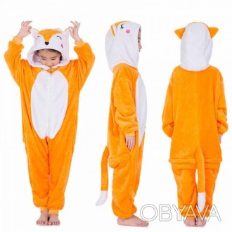 ✅ Детская пижама кигуруми Лисичка 120 см