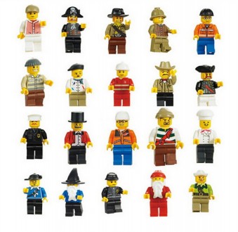 Продам Лего чоловічків - цивільні громадяни, чаклун, ковбой, будівельник, кухар,. . фото 2