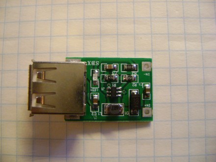 DC-DC USB повышающий преобразователь напряжения. Вход - 1-5В , выход - 5-5.5В , . . фото 2