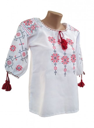
Блузка подросток вышитая
рукав 3/4
размер «Украинский» 40-48
орнамент Росава
тк. . фото 2